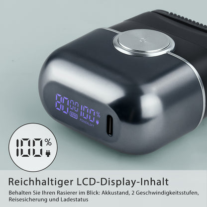 Qimmaol FK706 Mini Rasierer Herren Elektrisch mit Reiseetui