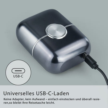 Qimmaol FK706 Mini Rasierer Herren Elektrisch mit Reiseetui