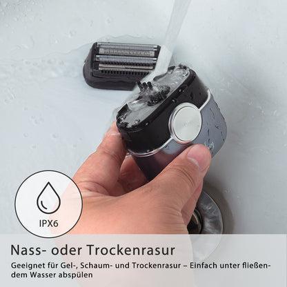 Qimmaol FK706 Mini Rasierer Herren Elektrisch mit Reiseetui