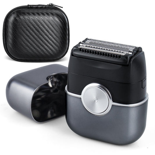 Qimmaol FK706 Mini Rasierer Herren Elektrisch mit Reiseetui